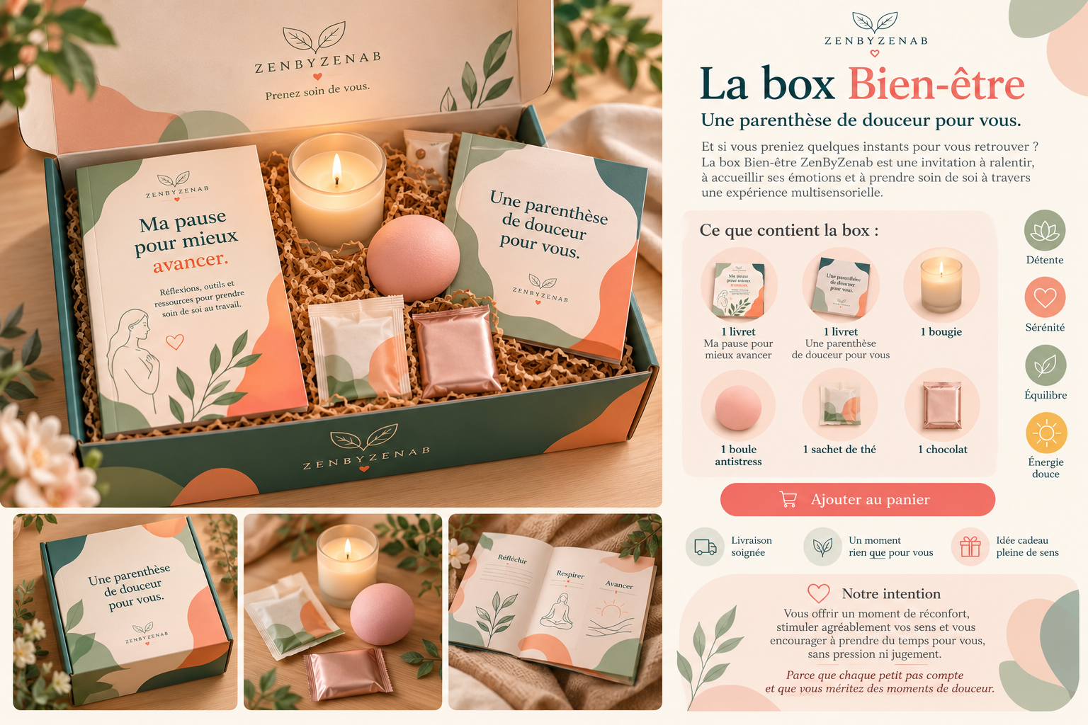 Présentation illustrée de la box ZenByZenab